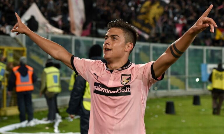 Con la maglia del Palermo